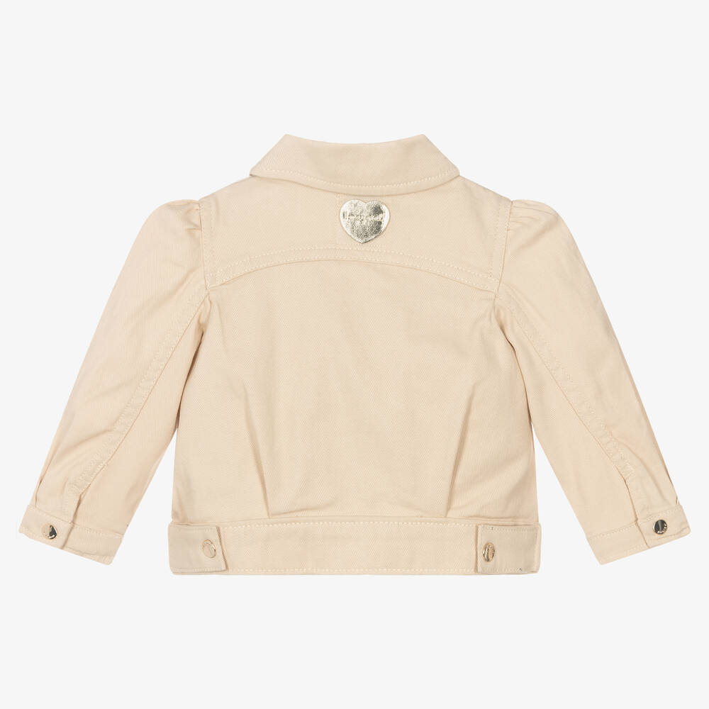 مايورال-جاكيت أطفال بناتي قطن مستدام تويل لون بيج | Childrensalon Outlet