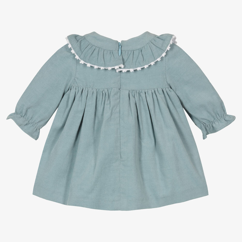 Mayoral-Голубое вельветовое платье | Childrensalon Outlet