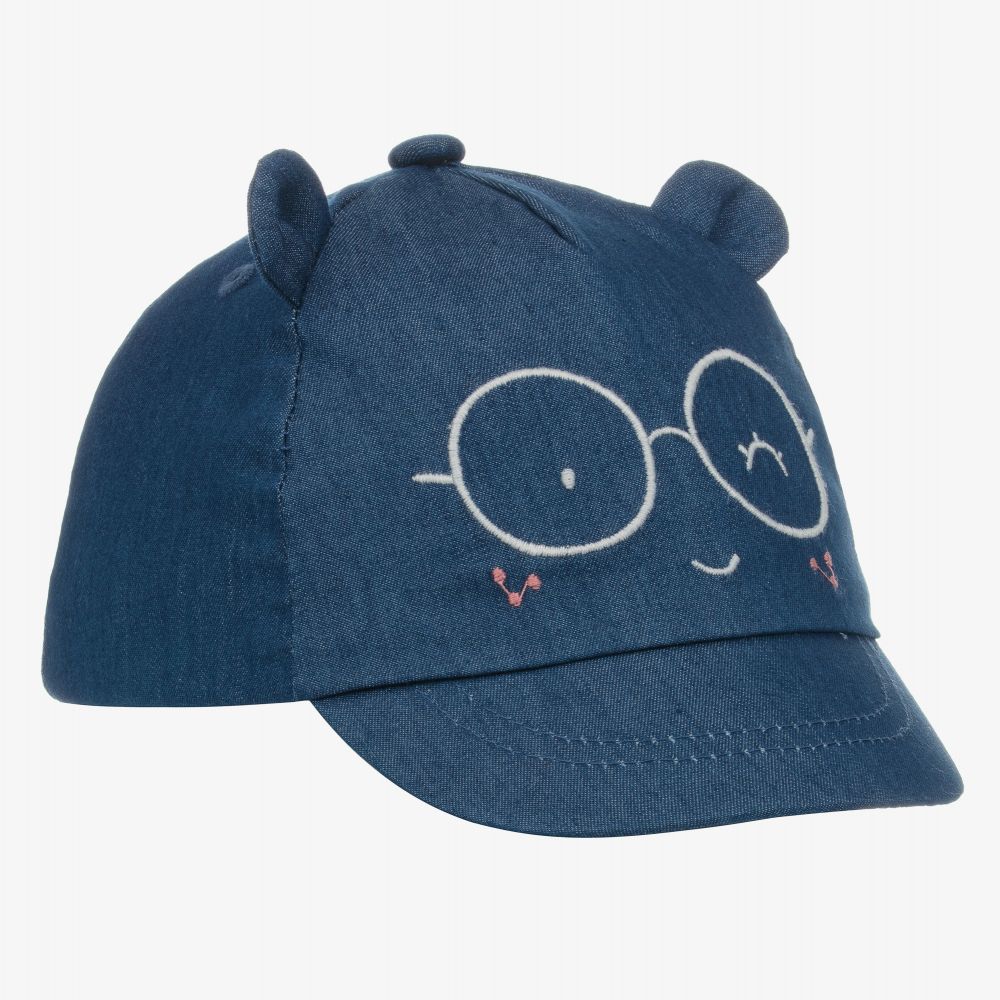 Mayoral Newborn - Casquette bleue en coton Bébé fille  | Childrensalon