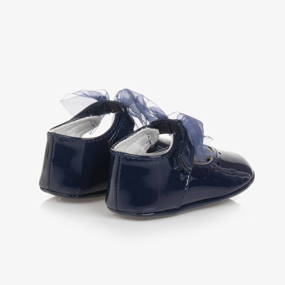 Navy pram shoes girl online