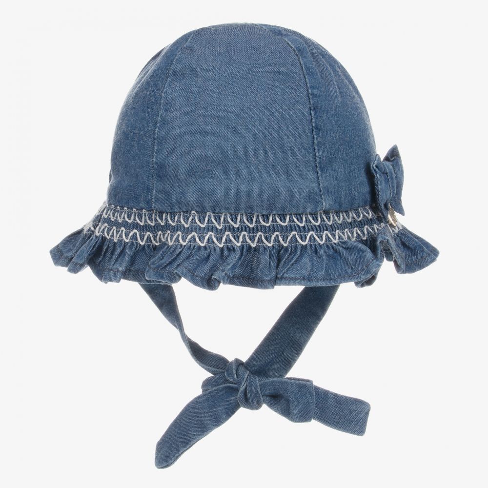 Mayoral Newborn - Chapeau de soleil bleu Bébé | Childrensalon