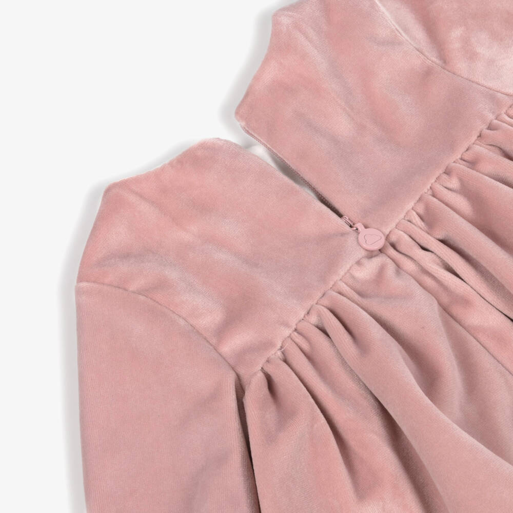 Mayoral Newborn-Baby Girls Dusky Pink Velvet Dress | Childrensalon Outlet