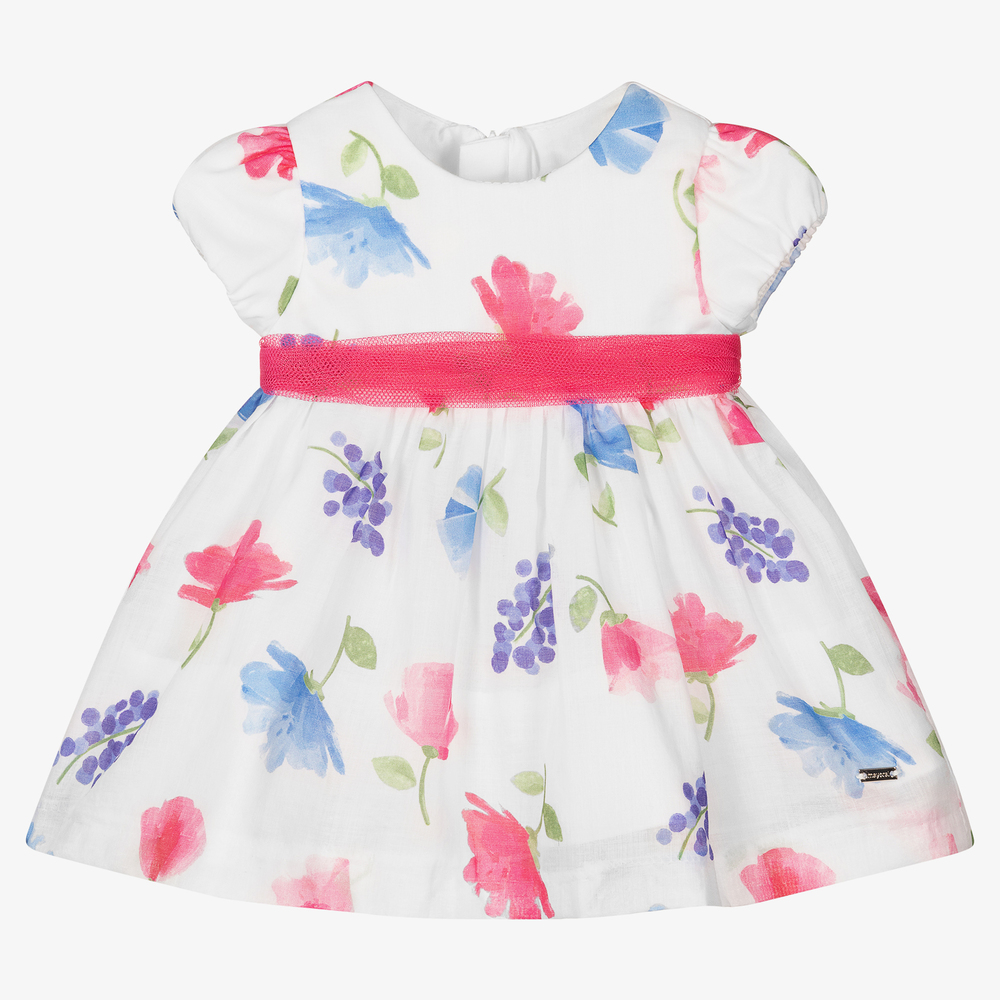 Mayoral Newborn - Baby Girls Floral Dress Set | Childrensalon