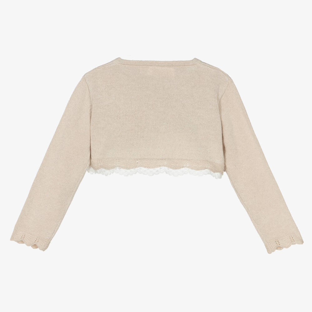 Girls gold bolero sale