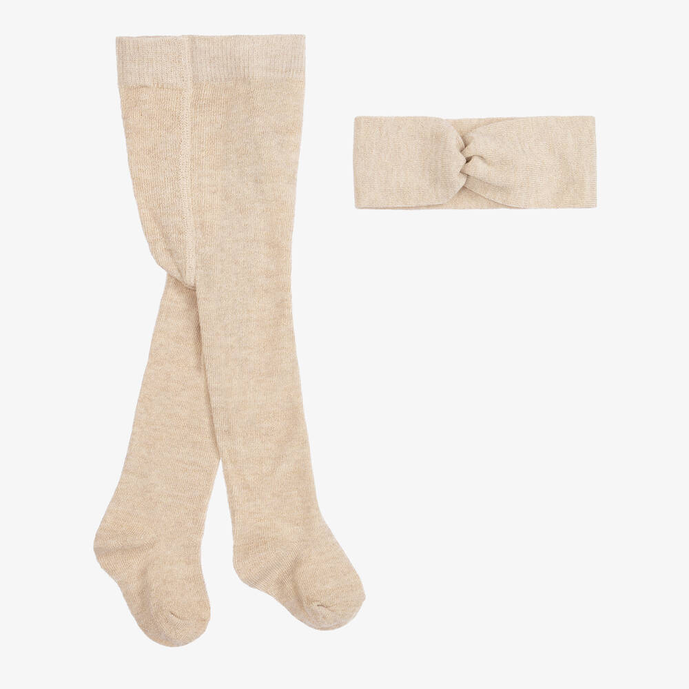 Mayoral Newborn - Lot de collants dorés Bébé | Childrensalon