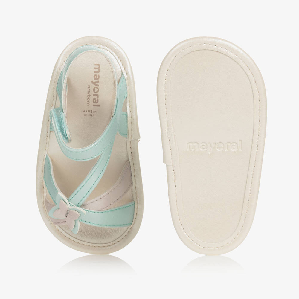 Mayoral-Зеленые сандалии-пинетки | Childrensalon Outlet