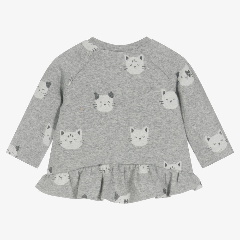 مايورال Newborn-طقم ليغنغز قطن جيرسي لون رمادي للمولودات | Childrensalon Outlet