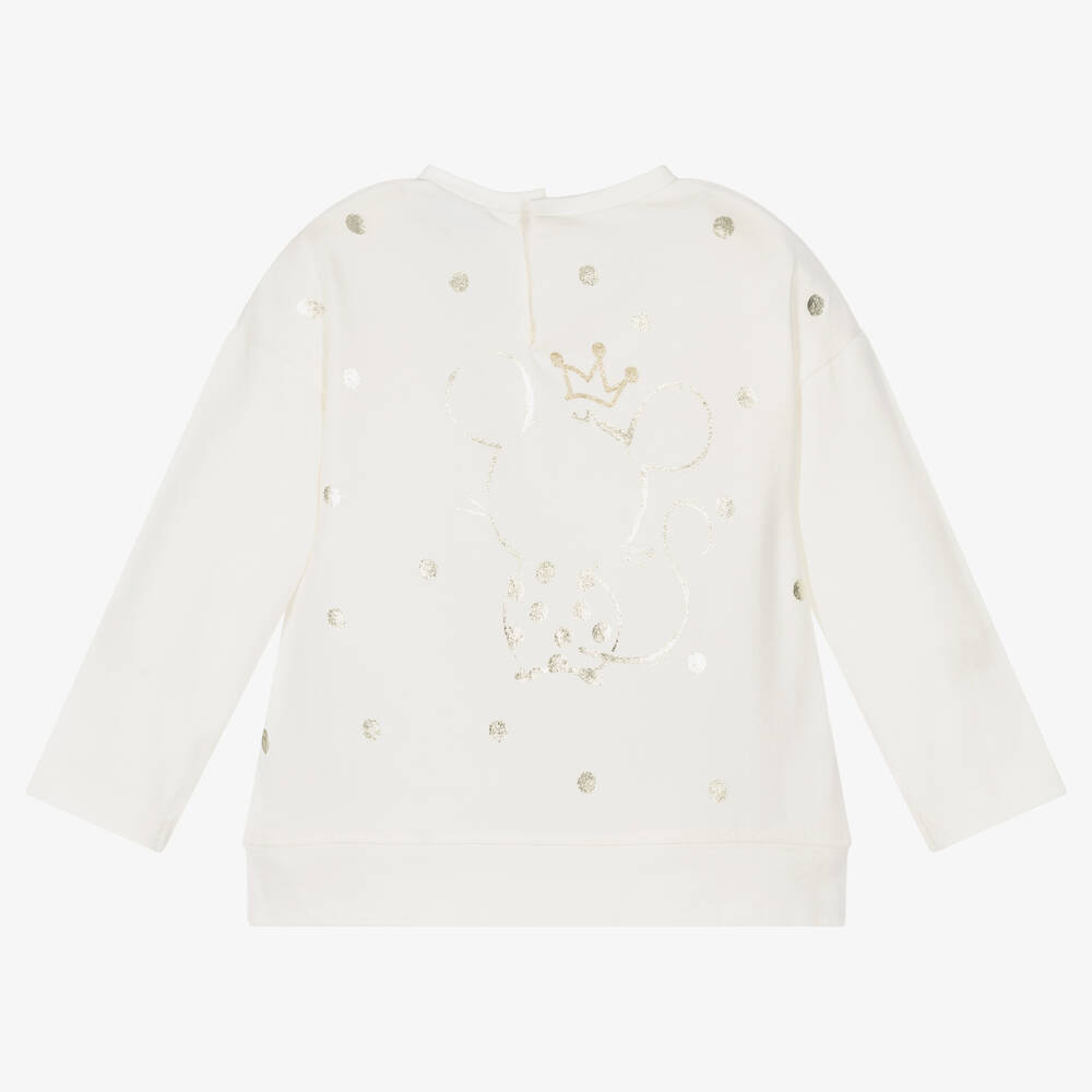 Mayoral-Baby Girls Ivory Cotton Top | Childrensalon Outlet