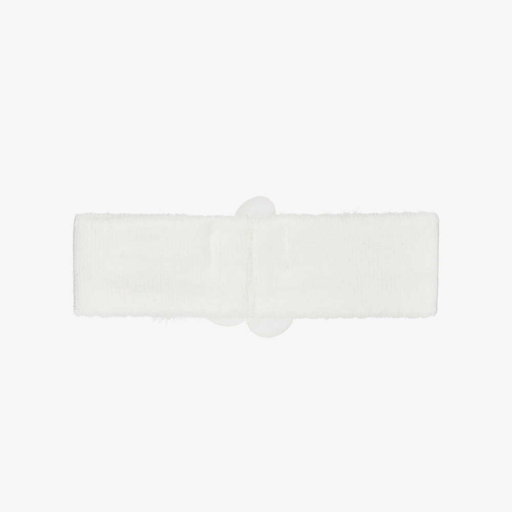 Mayoral Newborn-Baby Girls Ivory Flower & Bow Headband | Childrensalon Outlet