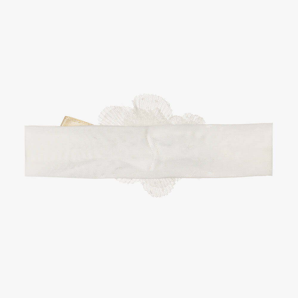 Mayoral-Baby Girls Ivory Flower Headband | Childrensalon Outlet
