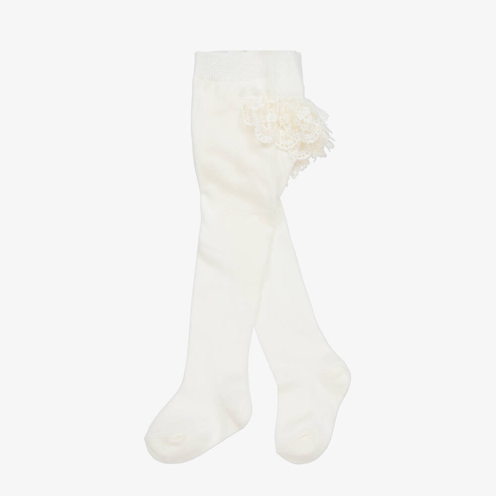 Baby girl ivory tights outlet