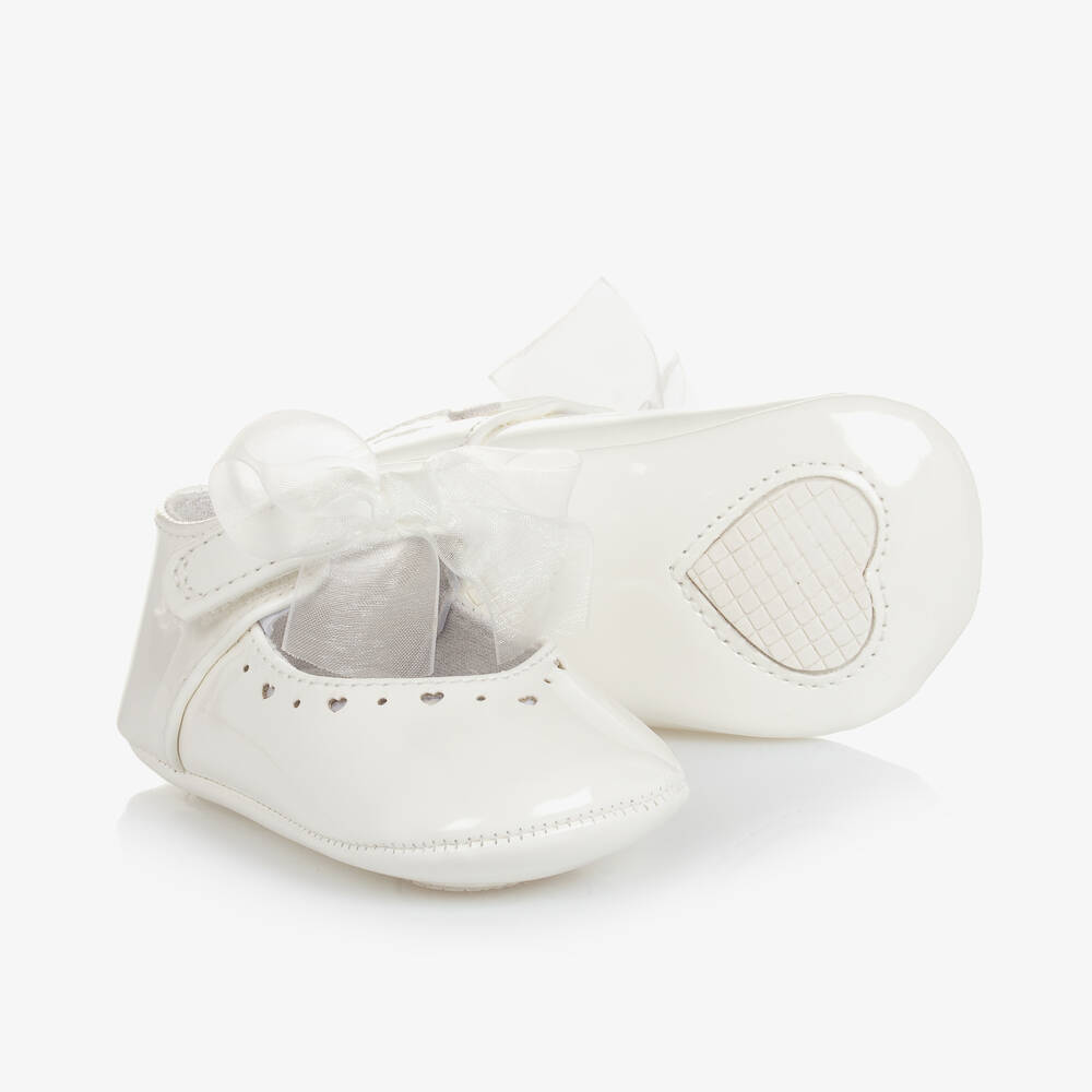 Mayoral - Baby Girls Ivory Pre-Walker Shoes | Childrensalon