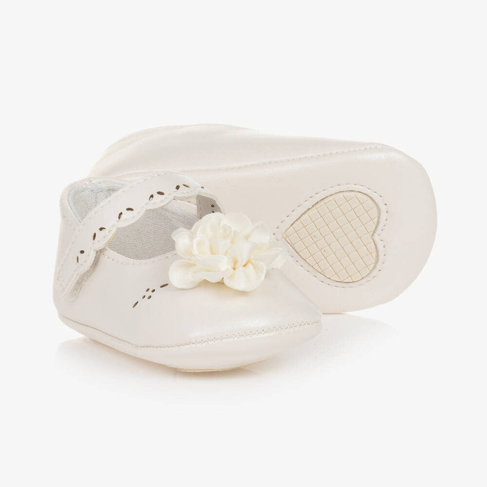 Mayoral - Baby Girls Ivory Pre-Walker Shoes | Childrensalon