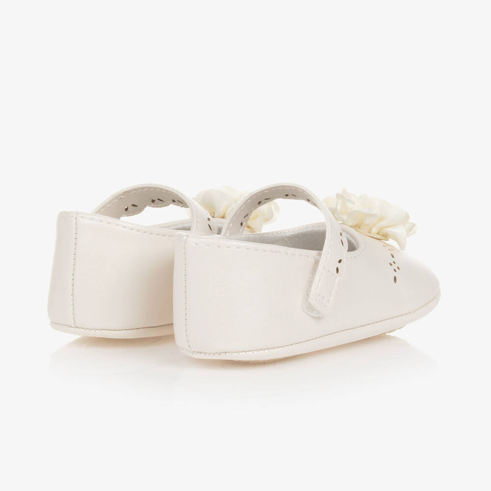 Mayoral-Baby Girls Ivory Pre-Walker Shoes | Childrensalon Outlet
