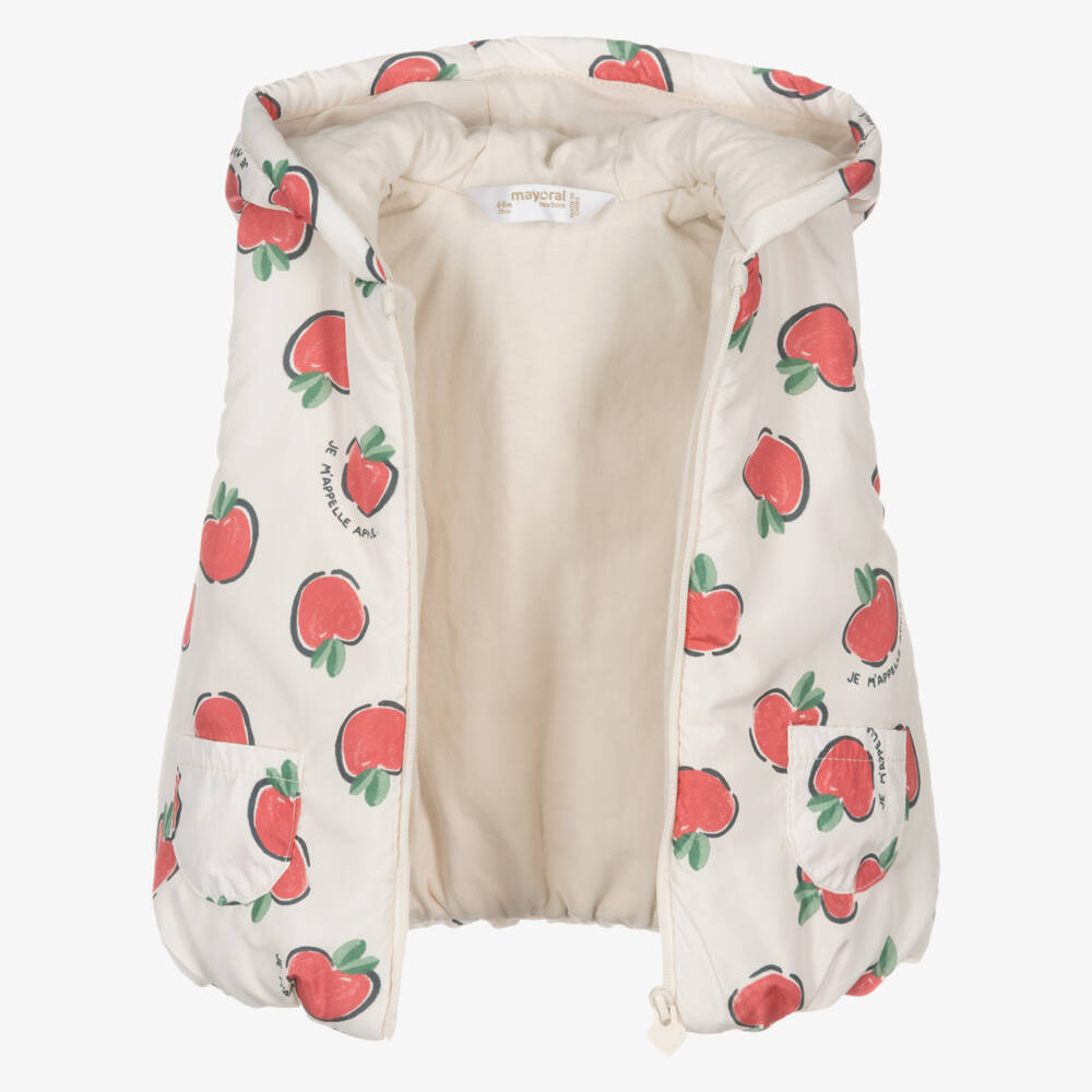 Mayoral Newborn-Baby Girls Ivory & Red Apple Shorts Set | Childrensalon Outlet