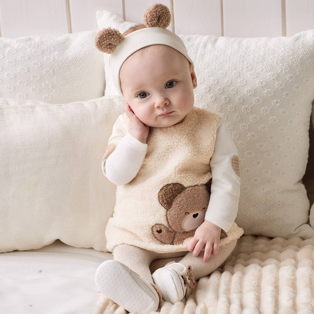 Mayoral Ensemble robe ivoire Bebe fille Childrensalon Outlet