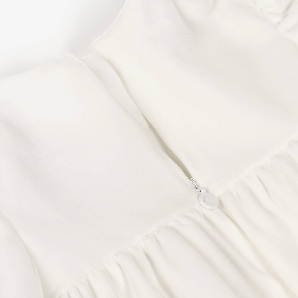 Mayoral Newborn-Baby Girls Ivory Smocked Velvet Dress | Childrensalon Outlet