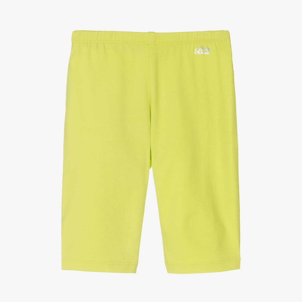 Baby Girls Lime Green Cotton Leggings