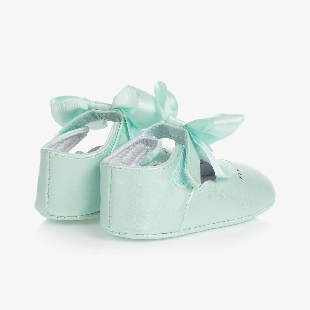 Mint green baby shoes hot sale