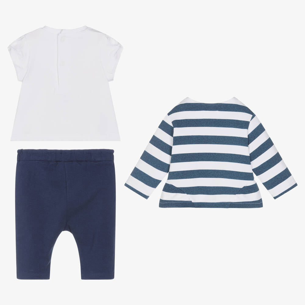 Mayoral-Синий комплект с брюками из хлопка | Childrensalon Outlet