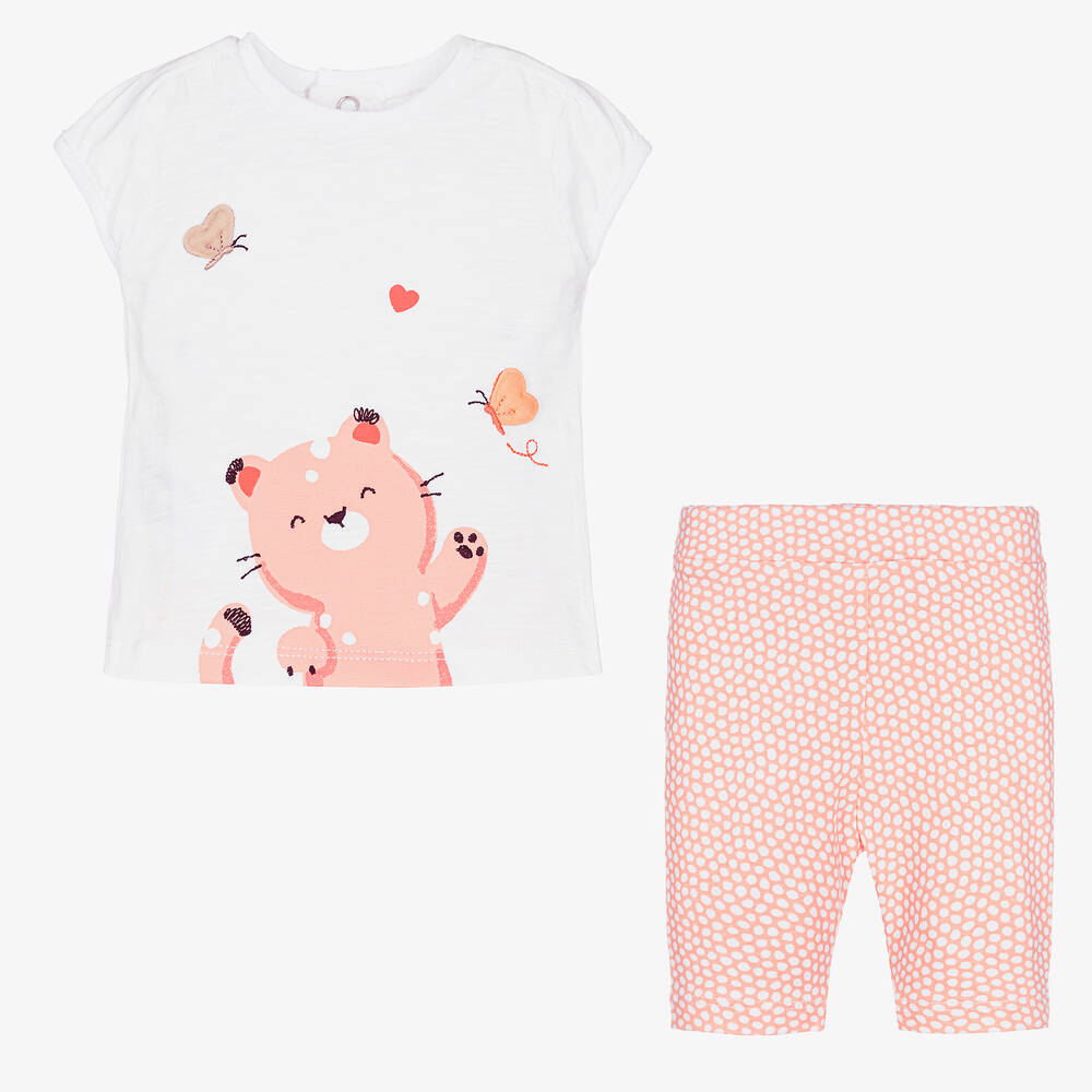 Mayoral-Комплект с оранжевыми легинсами | Childrensalon Outlet