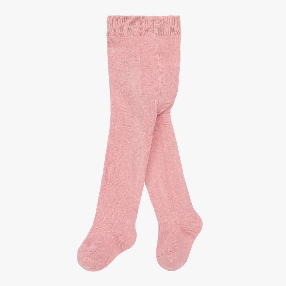 Mayoral-Baby Girls Pale Pink Knitted Tights | Childrensalon Outlet