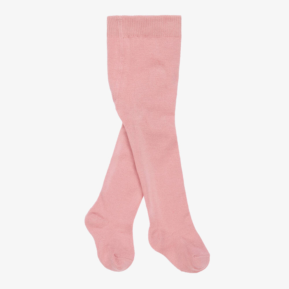 Mayoral - Baby Girls Pale Pink Knitted Tights | Childrensalon