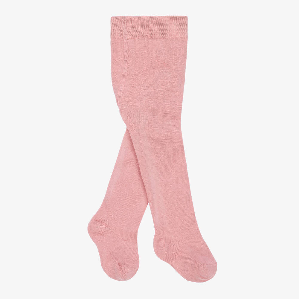 Mayoral - Collants rose pâle en maille bébé | Childrensalon