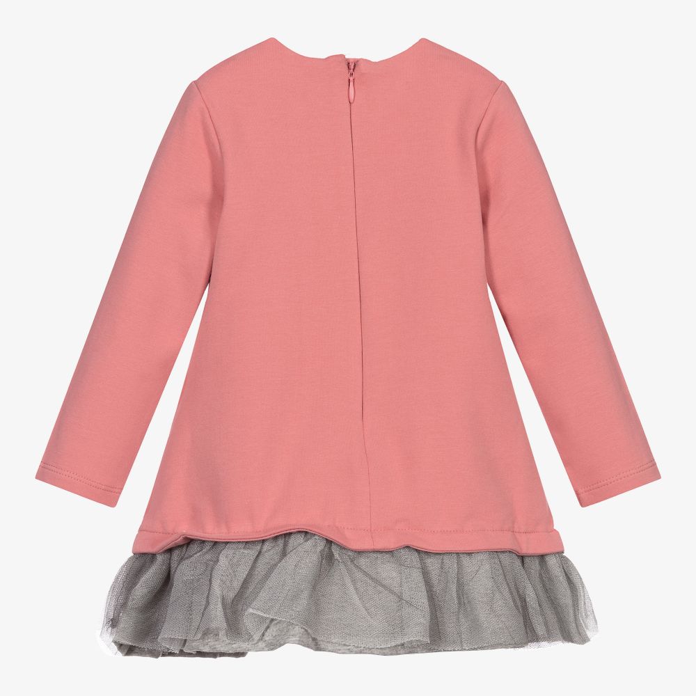 Mayoral Для новорожденных-Розовое платье с медвежатами для девочек | Childrensalon Outlet