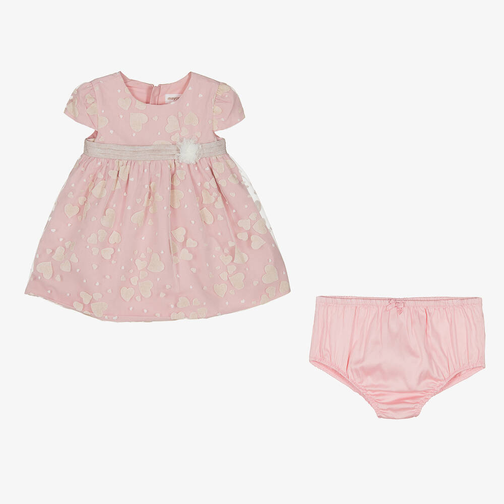 uhr heart mom dress pink ハート　ピンク 3-4y uhr heart mom dress pink ハート ピンク 3-4y - メルカリ
