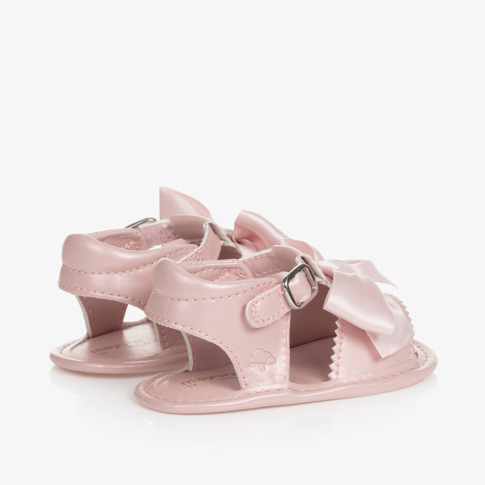 مايورال-صندل جلد صناعي لون زهري لقبل المشي للمولودات | Childrensalon Outlet