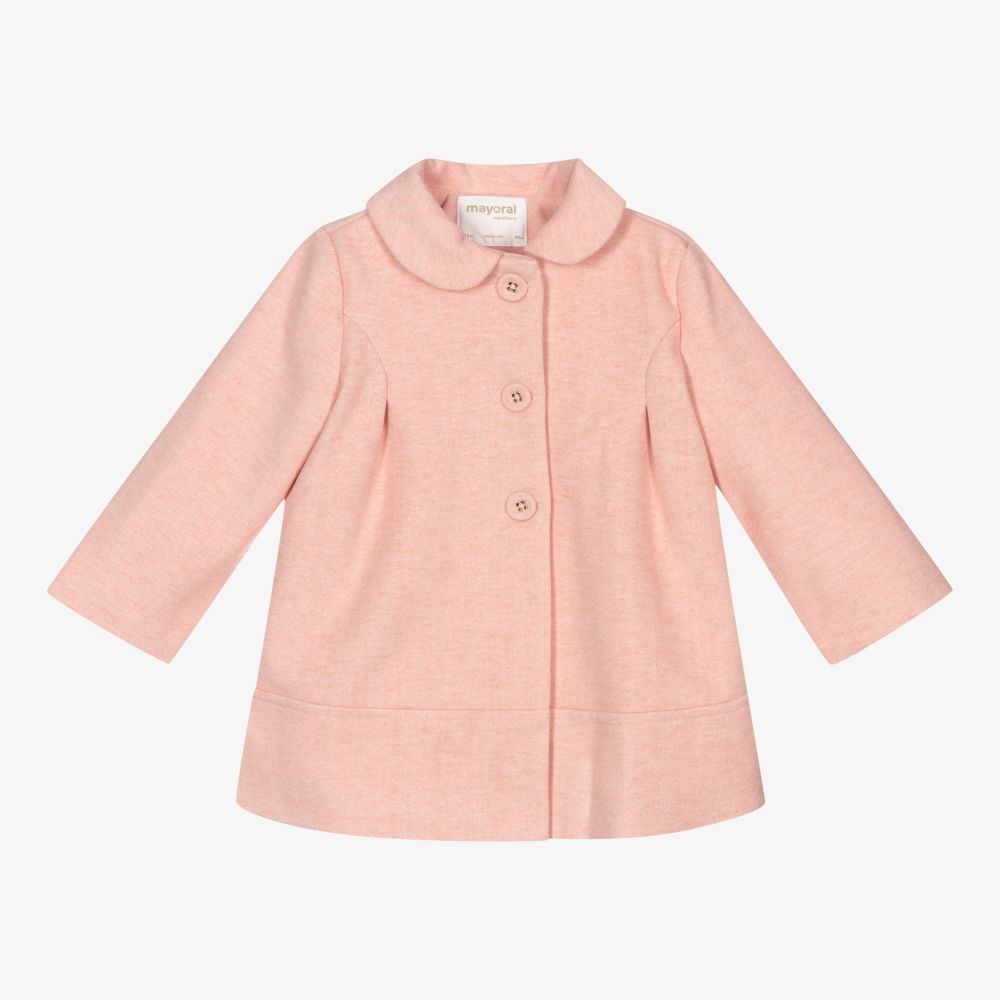 Mayoral Newborn - Manteau rose Bébé fille | Childrensalon