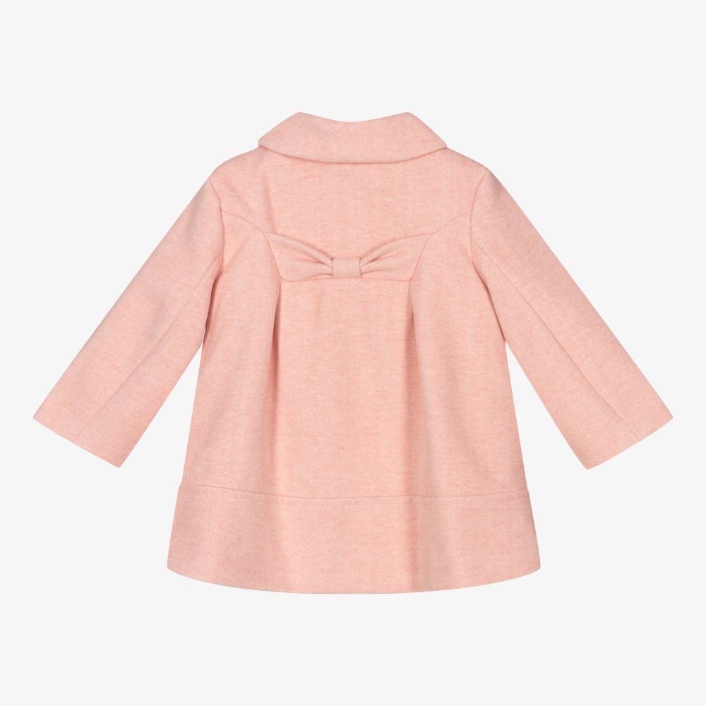 مايورال Newborn-معطف مزيج فيسكوز لون زهري للمولودات | Childrensalon Outlet