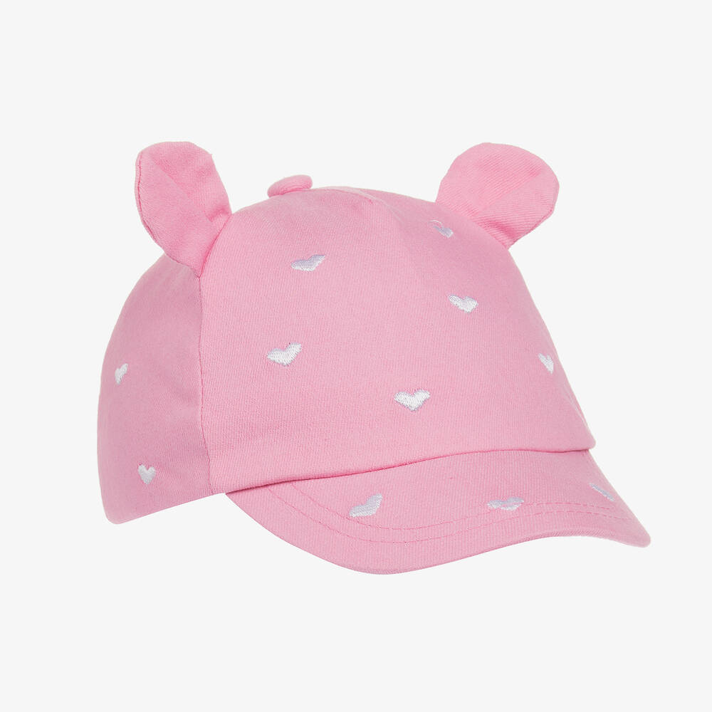 Mayoral - Baby Girls Pink Cotton Cap | Childrensalon