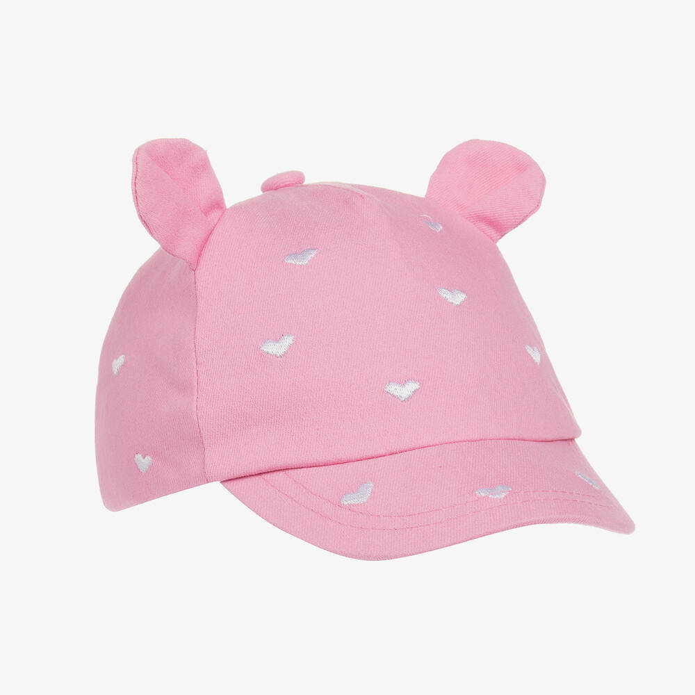 Mayoral - Casquette rose en coton bébé fille | Childrensalon