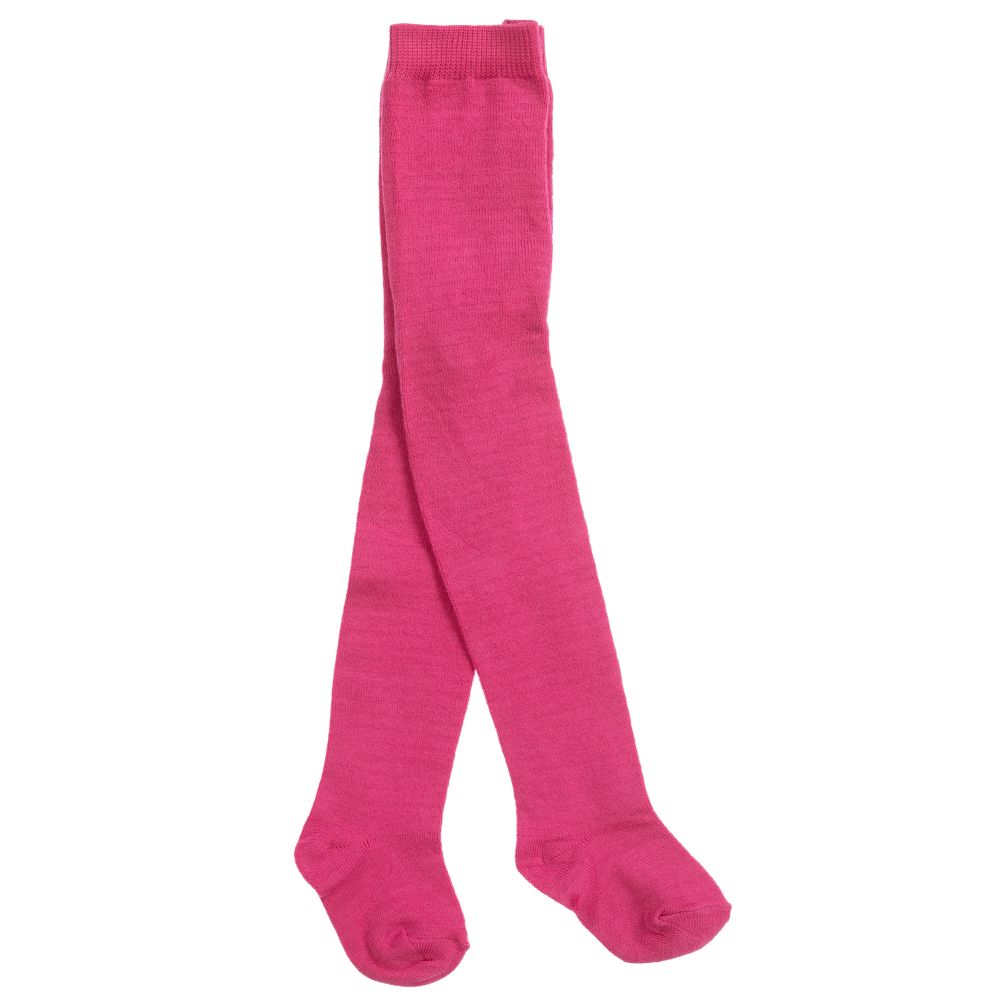 Mayoral Newborn - Baby Girls Pink Cotton Tights | Childrensalon