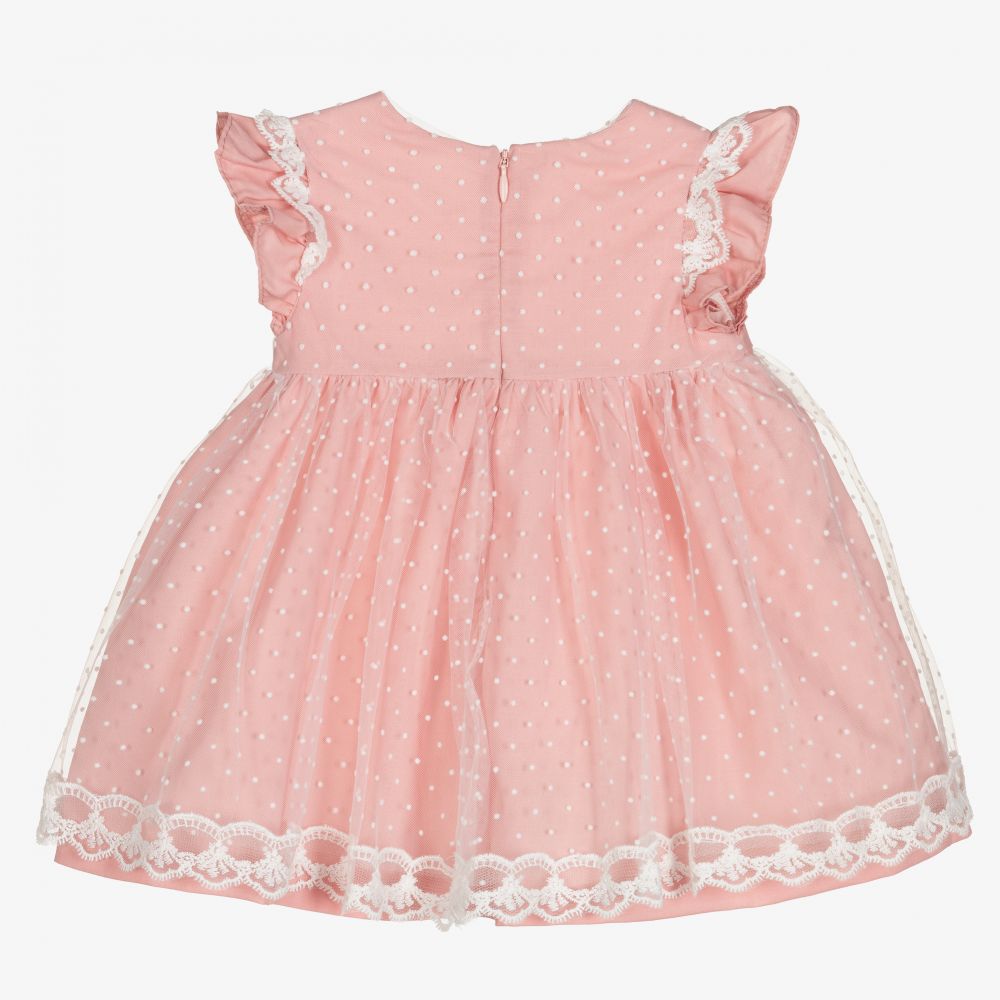 Mayoral Newborn-Baby Girls Pink Dress Set | Childrensalon Outlet