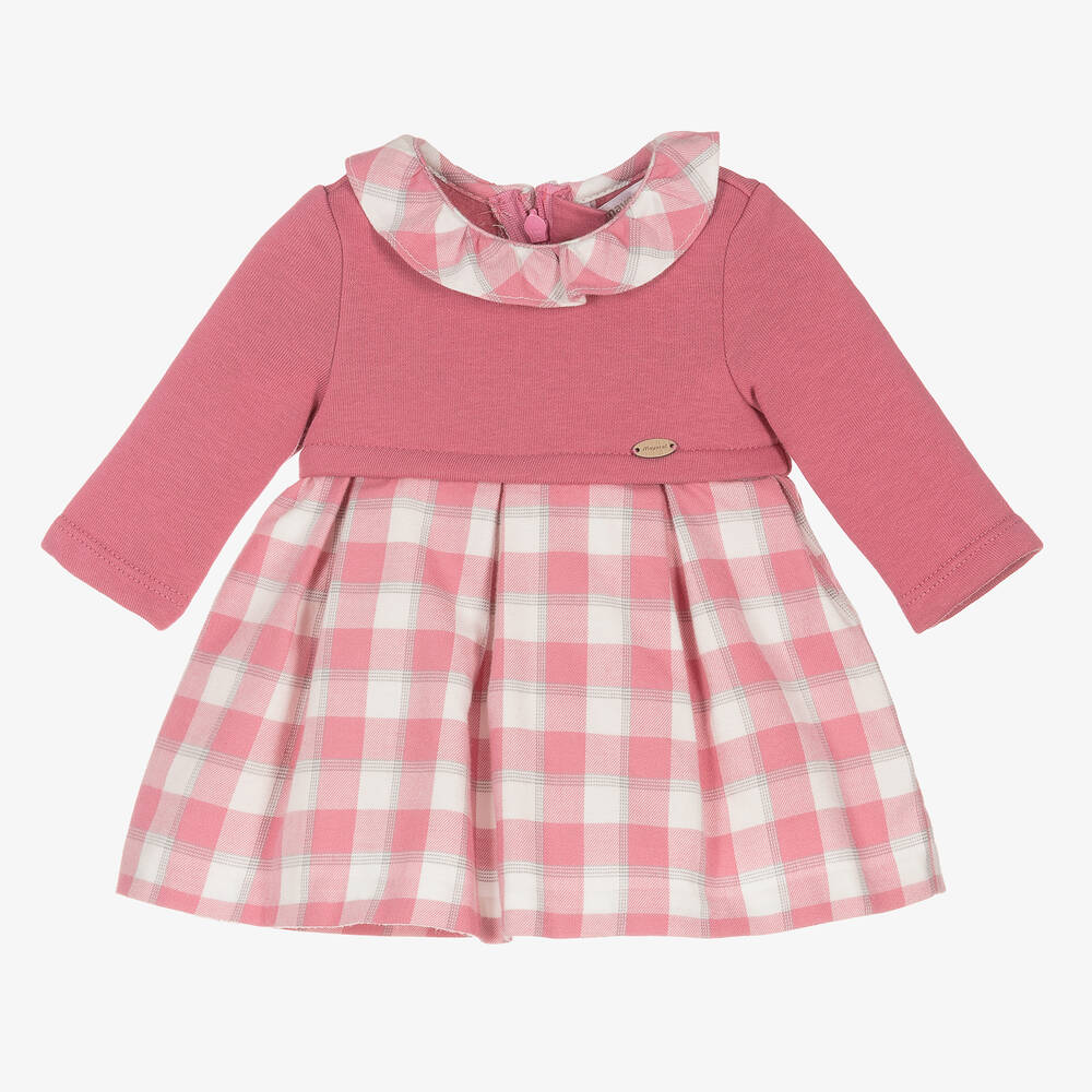 Mayoral Newborn - Ensemble robe rose bébé | Childrensalon