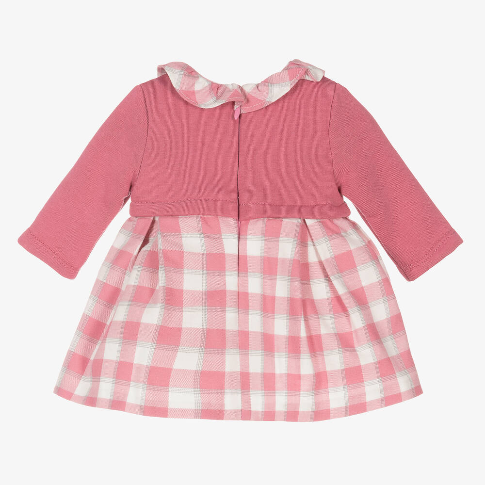 Mayoral Для новорожденных-Розовое платье и колготки для малышек | Childrensalon Outlet