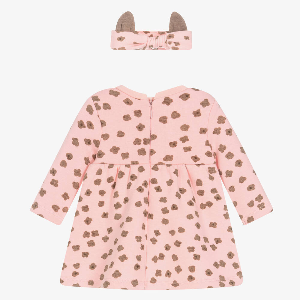 Mayoral Для новорожденных-Розовое платье и повязка на голову для малышек | Childrensalon Outlet
