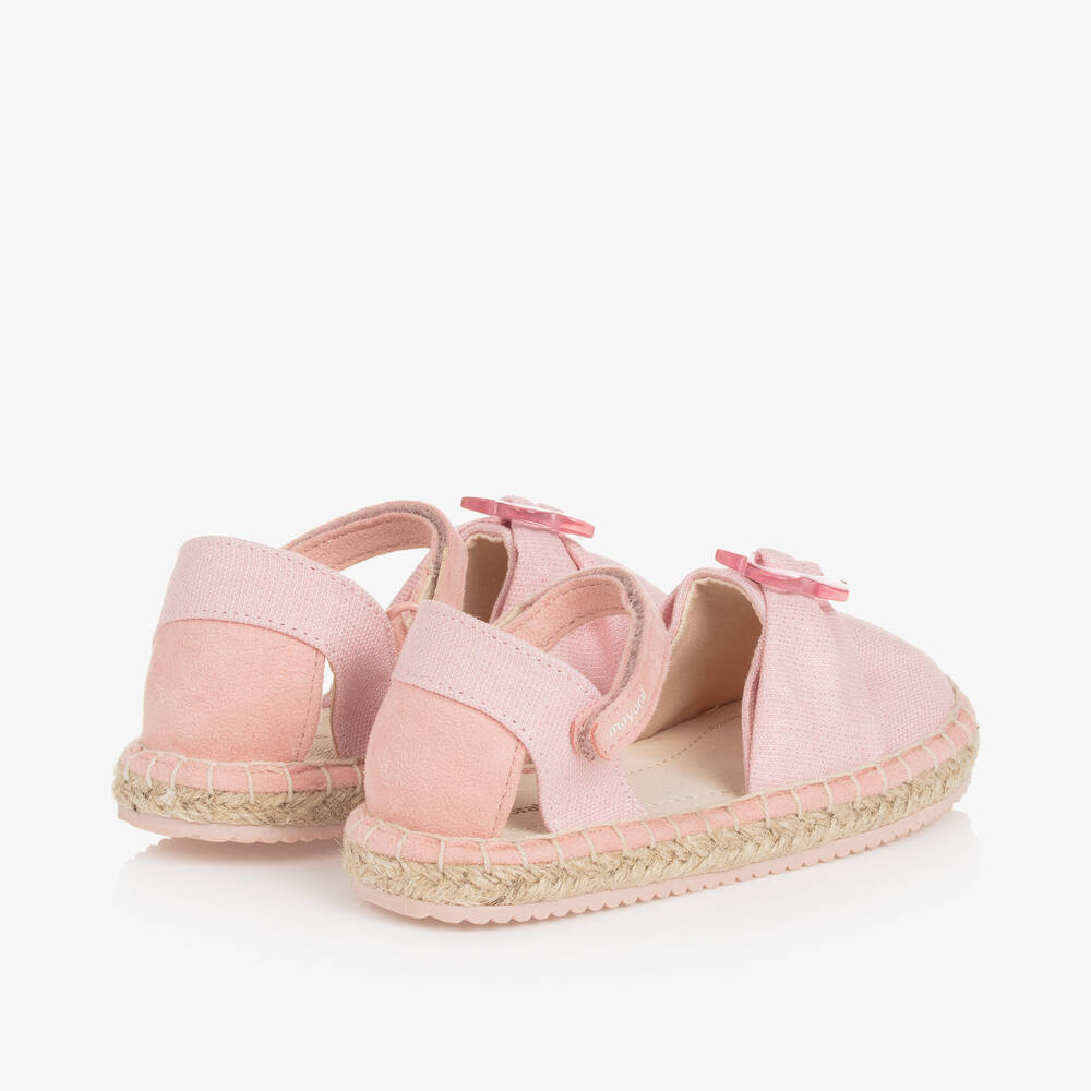 Mayoral-Baby Girls Pink Espadrille Sandals | Childrensalon Outlet