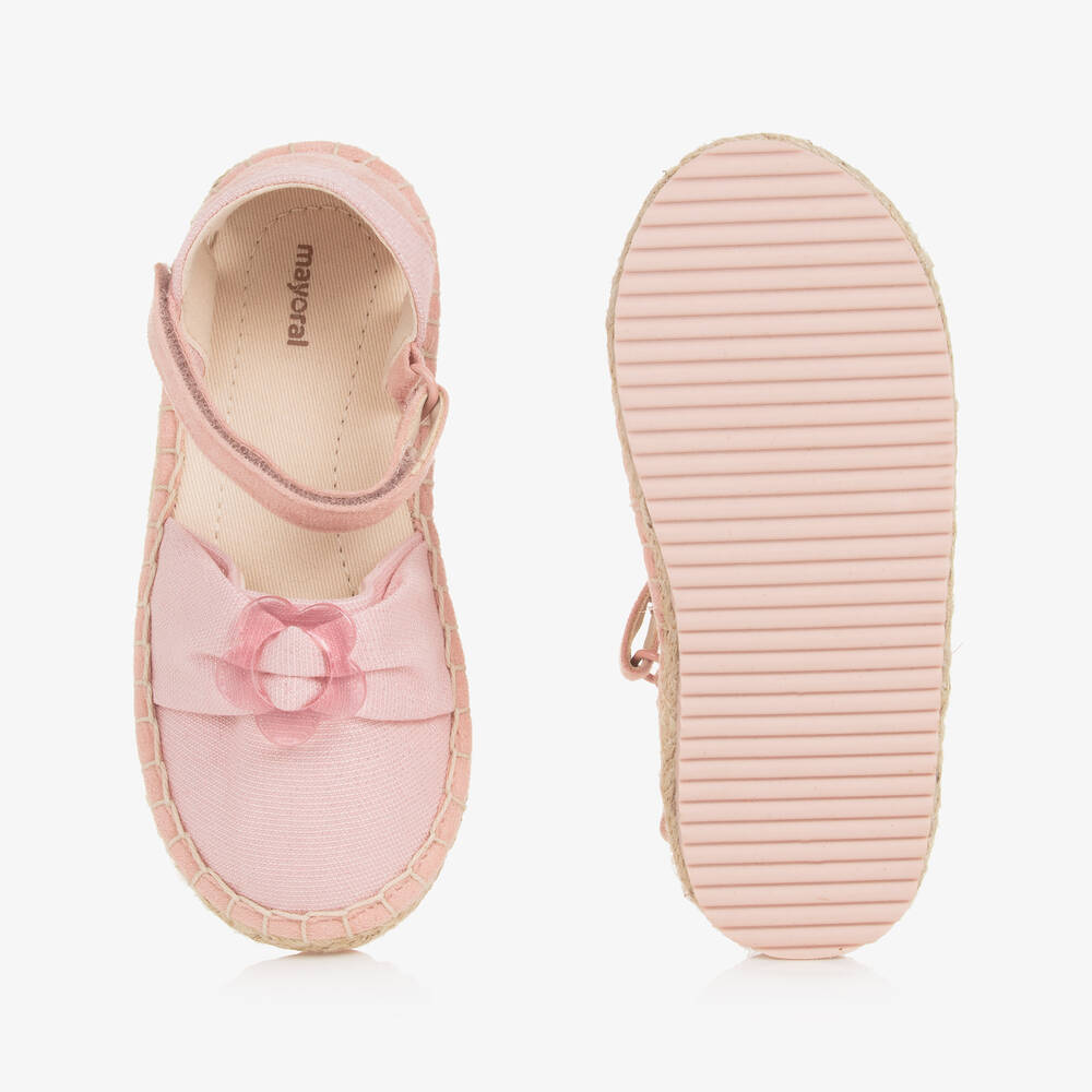 Mayoral-Baby Girls Pink Espadrille Sandals | Childrensalon Outlet