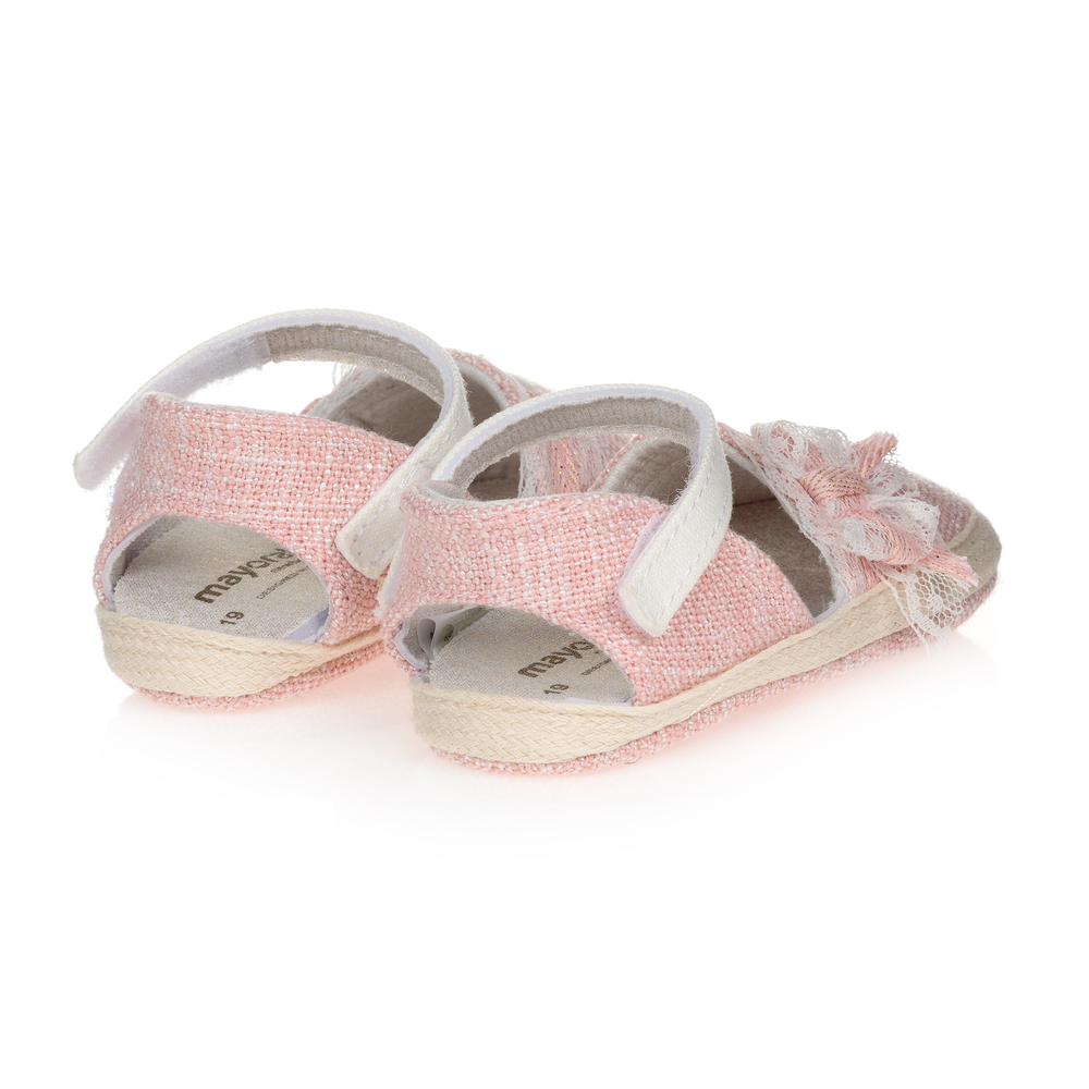 Mayoral Newborn-Baby Girls Pink Espadrilles  | Childrensalon Outlet