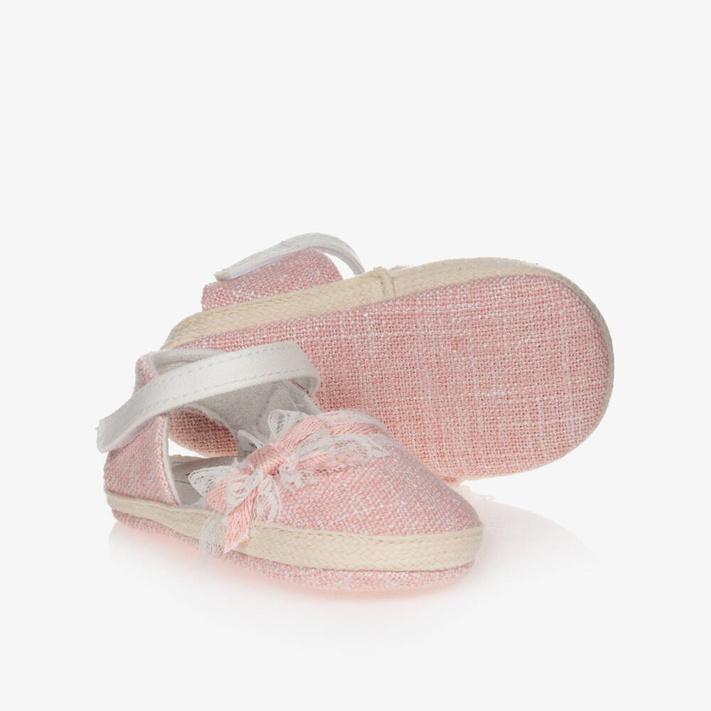 Mayoral Newborn-Baby Girls Pink Espadrilles  | Childrensalon Outlet