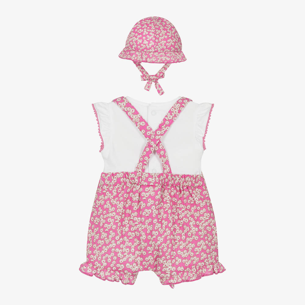 Mayoral-Комплект с розовыми шортами из хлопка в цветочек для малышек | Childrensalon Outlet