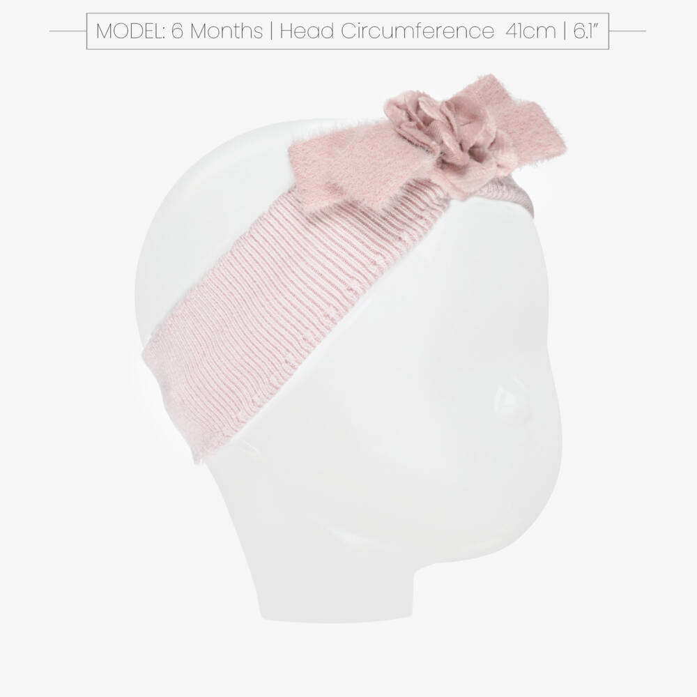 Mayoral Newborn-Baby Girls Pink Flower & Bow Headband | Childrensalon Outlet
