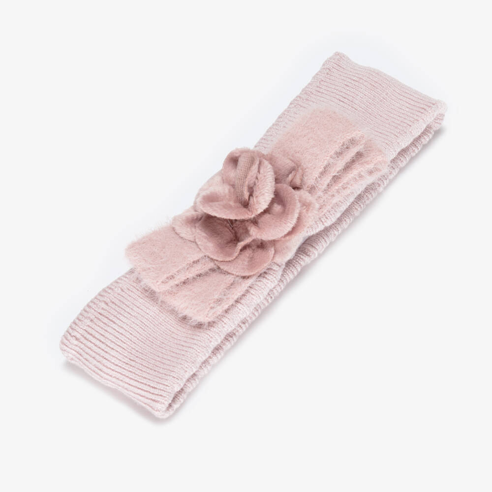 Mayoral Newborn-Baby Girls Pink Flower & Bow Headband | Childrensalon Outlet