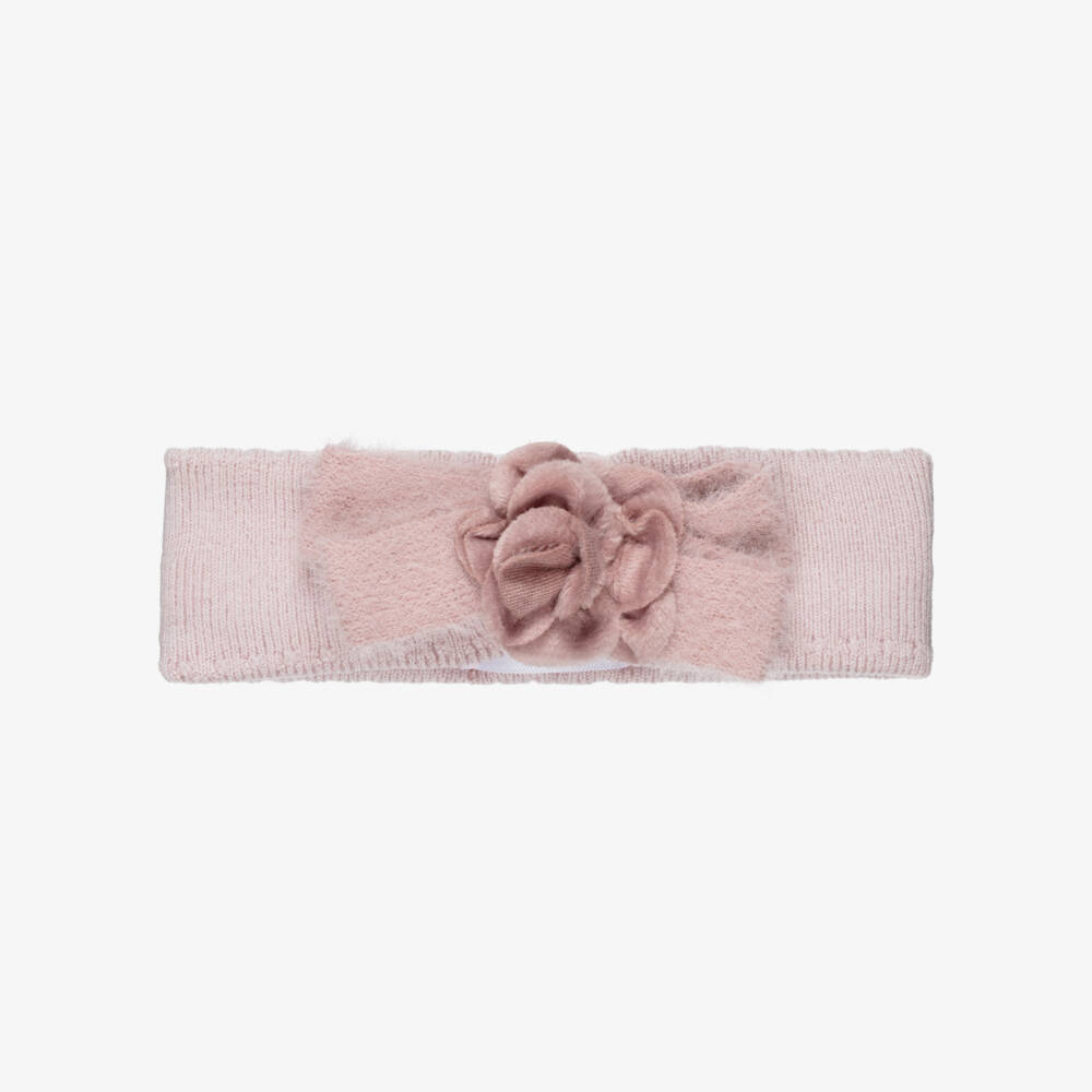 Mayoral Newborn-Baby Girls Pink Flower & Bow Headband | Childrensalon Outlet