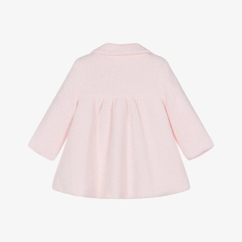 Mayoral Newborn-Baby Girls Pink Fluffy Coat | Childrensalon Outlet