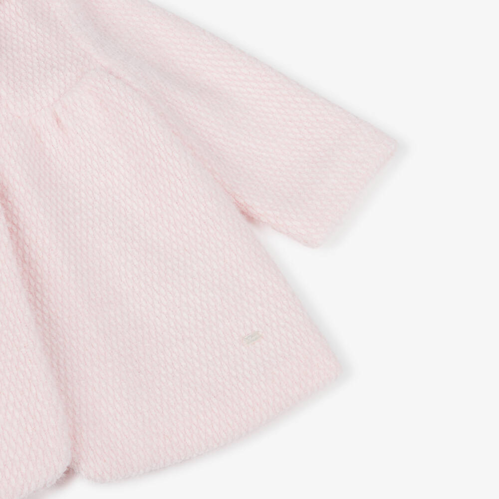 Mayoral Newborn-Baby Girls Pink Fluffy Coat | Childrensalon Outlet